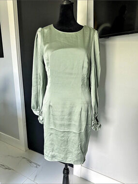 Dress Day Sage Green Mini Dress NWT